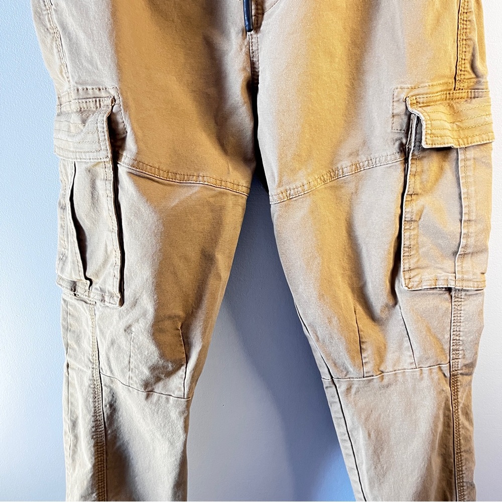 Denim Co. Dark Kaki Cuffed Cargo Men's Size Medium - Picture 7 of 14
